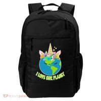 I Love Our Planet Earth Day Love Backpack thumb 0