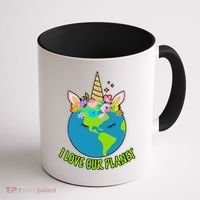 I Love Our Planet Earth Day Love Coffee Mug thumb 1