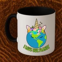 I Love Our Planet Earth Day Love Coffee Mug thumb 2