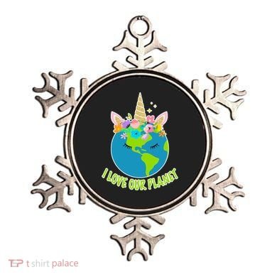 I Love Our Planet Earth Day Love Ornament