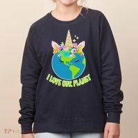 I Love Our Planet Earth Day Love Women's Sweatshirt thumb 0