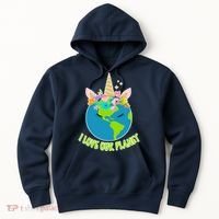 I Love Our Planet Earth Day Love Hoodie thumb 0