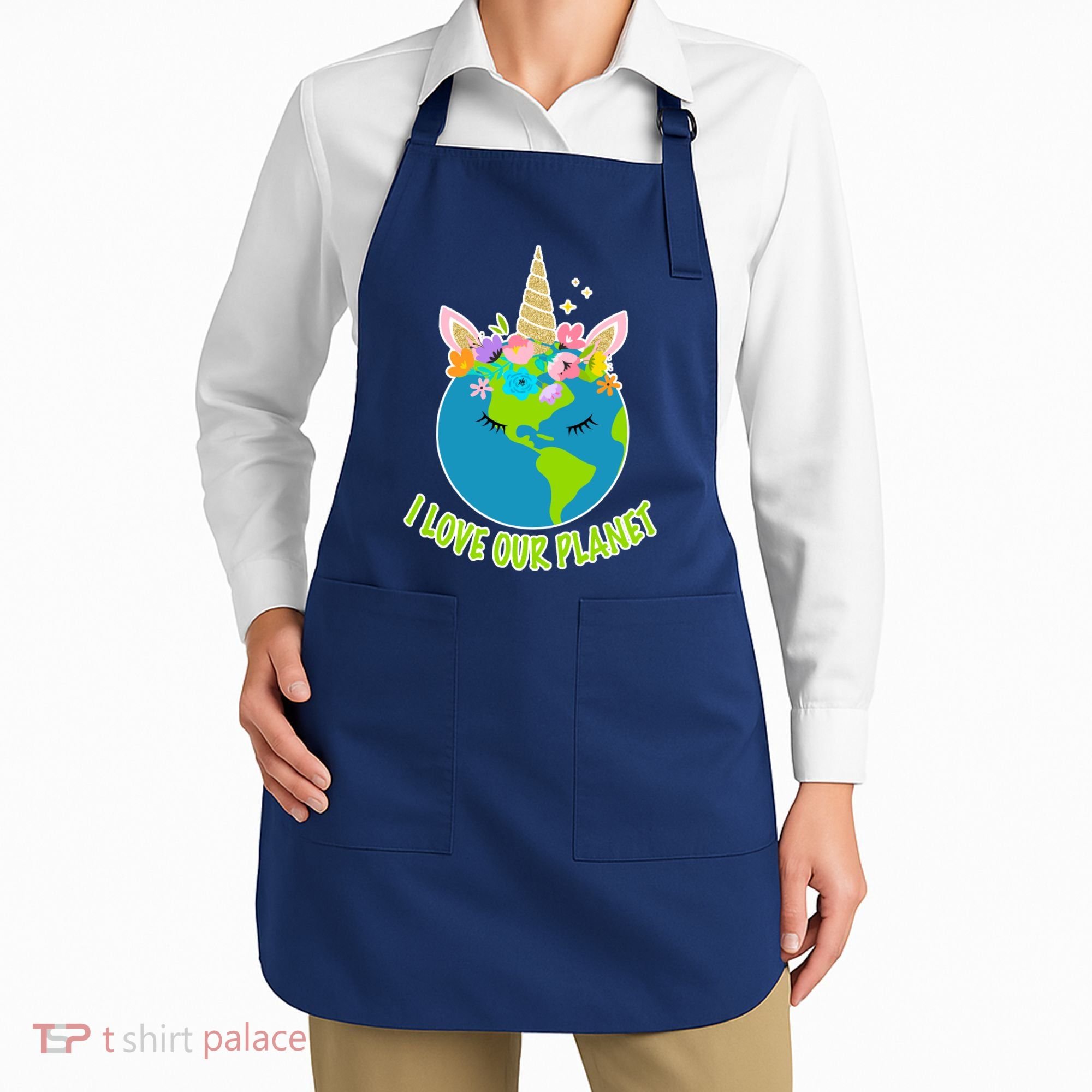 I Love Our Planet Earth Day Love Apron