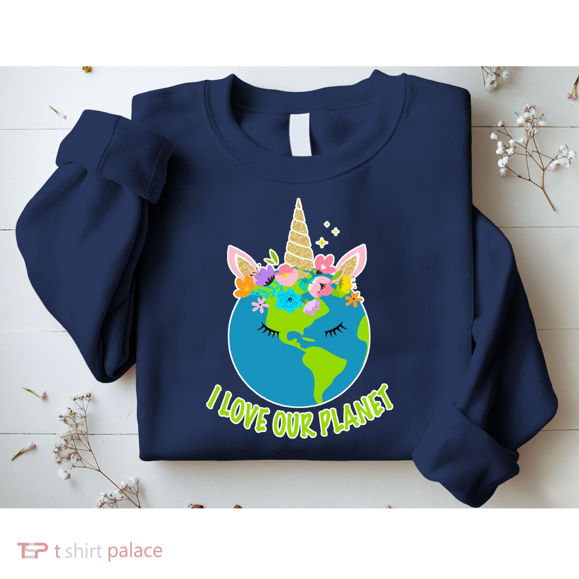 I Love Our Planet Earth Day Love Sweatshirt