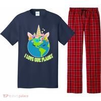 I Love Our Planet Earth Day Love Pajama Set thumb 0
