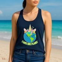 I Love Our Planet Earth Day Love Women's Tank Top thumb 2