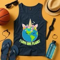 I Love Our Planet Earth Day Love Tank Top thumb 4