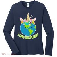 I Love Our Planet Earth Day Love Women's Long Sleeve Shirt thumb 0