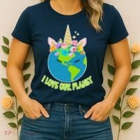 I Love Our Planet Earth Day Love Women's T-Shirt thumb 2