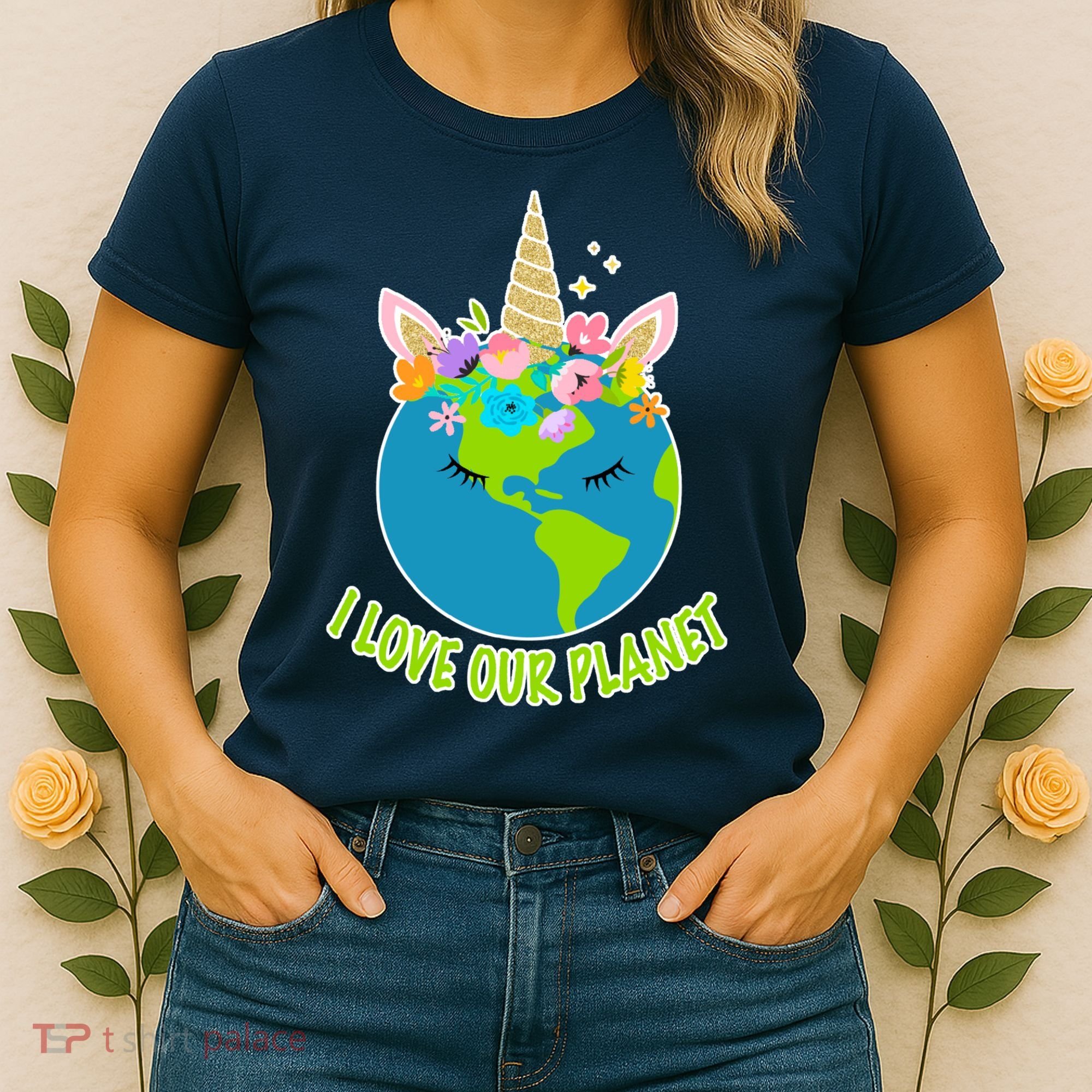 I Love Our Planet Earth Day Love Women's T-Shirt