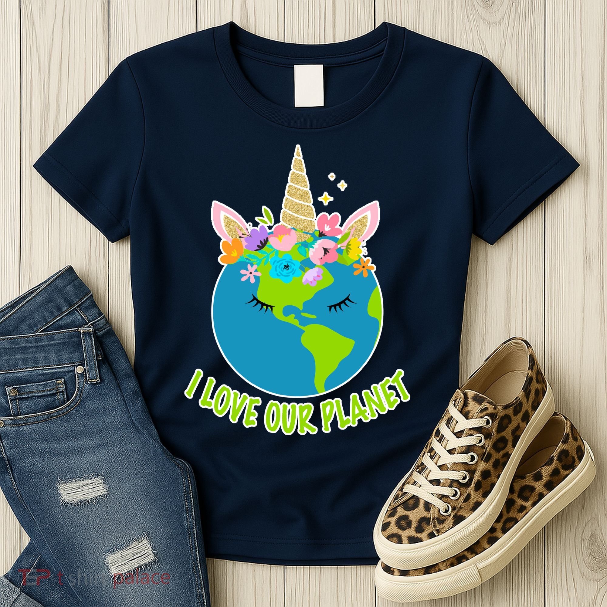 I Love Our Planet Earth Day Love Women's T-Shirt
