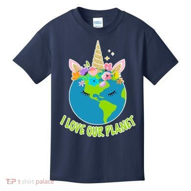 I Love Our Planet Earth Day Love Kids T-Shirt