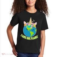 I Love Our Planet Earth Day Love Kids T-Shirt thumb 2