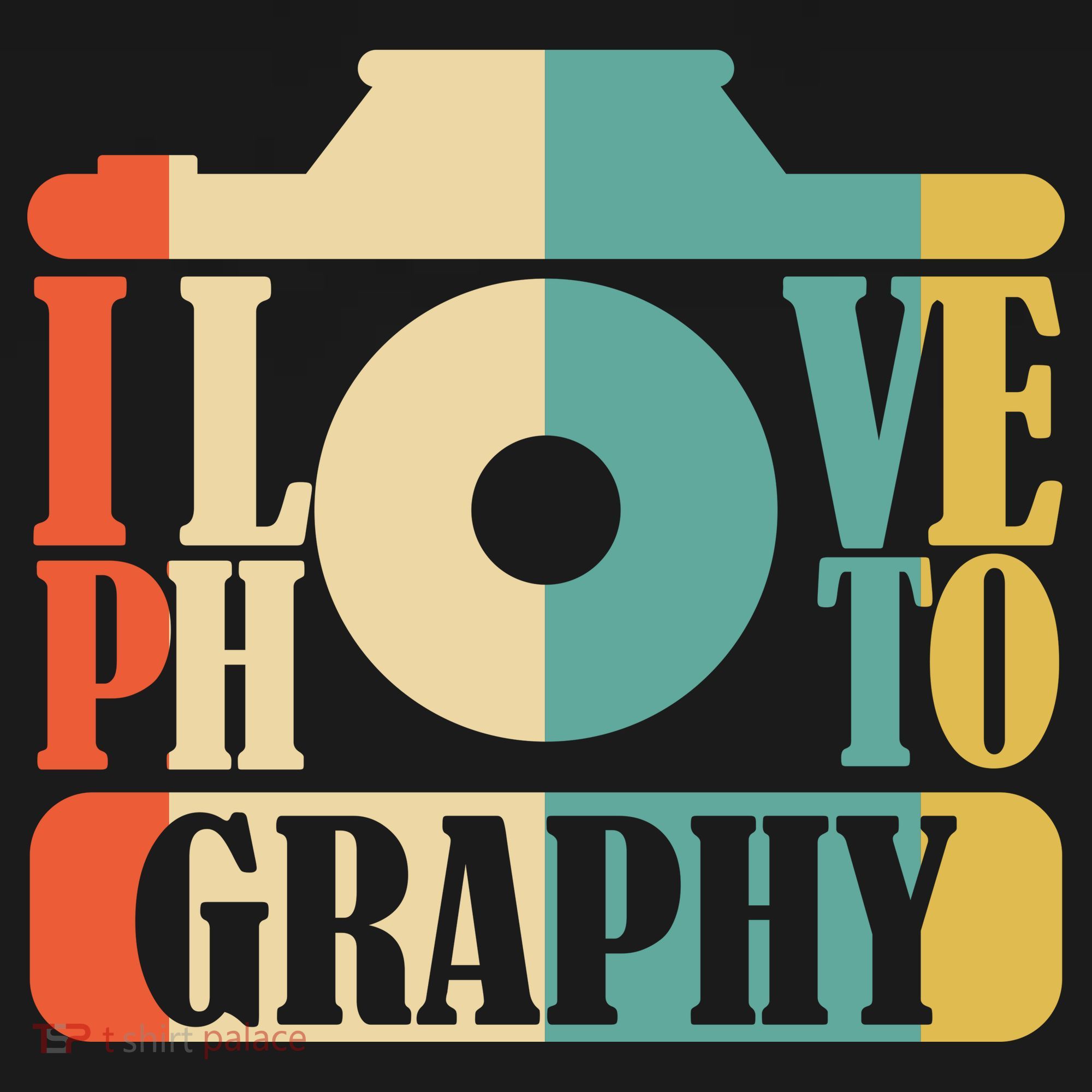 I Love Photography Camera Backpack