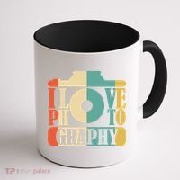 I Love Photography Camera Coffee Mug thumb 1