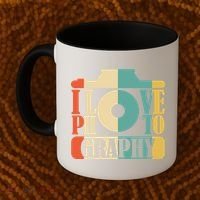I Love Photography Camera Coffee Mug thumb 2