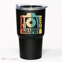 I Love Photography Camera Tumbler thumb 0