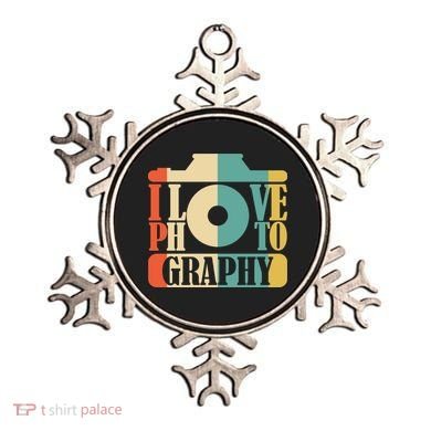 I Love Photography Camera Ornament