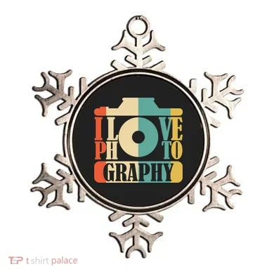 I Love Photography Camera Ornament