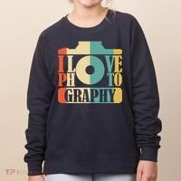 I Love Photography Camera Women's Sweatshirt thumb 0