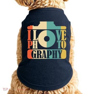 I Love Photography Camera Doggie Tank