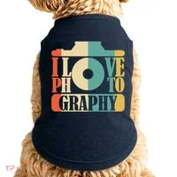 I Love Photography Camera Doggie Tank thumb 0
