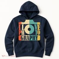 I Love Photography Camera Hoodie thumb 0