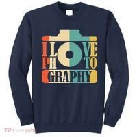 I Love Photography Camera Sweatshirt thumb 0
