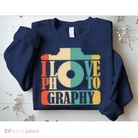 I Love Photography Camera Sweatshirt thumb 2