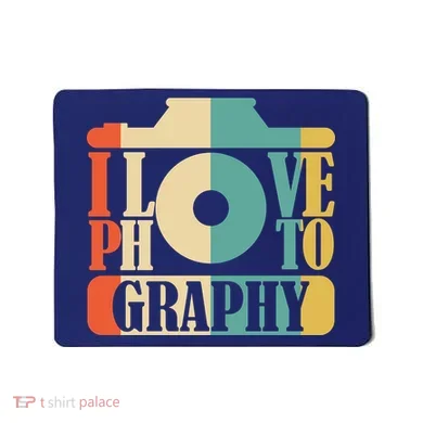 I Love Photography Camera Mousepad