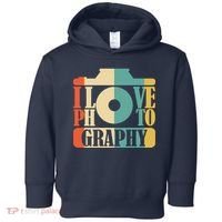 I Love Photography Camera Toddler Hoodie thumb 0