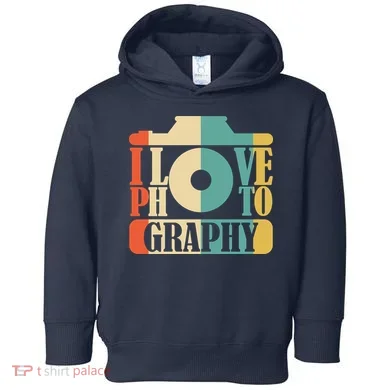 I Love Photography Camera Toddler Hoodie