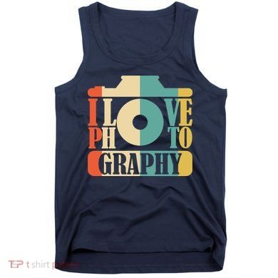 I Love Photography Camera Tank Top