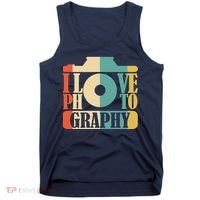 I Love Photography Camera Tank Top thumb 0