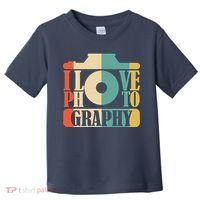 I Love Photography Camera Toddler T-Shirt thumb 0