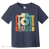 I Love Photography Camera Toddler T-Shirt thumb 0