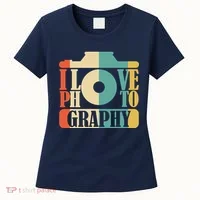 I Love Photography Camera Women's T-Shirt thumb 0