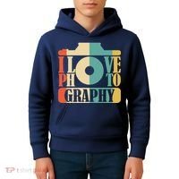 I Love Photography Camera Kids Hoodie thumb 4