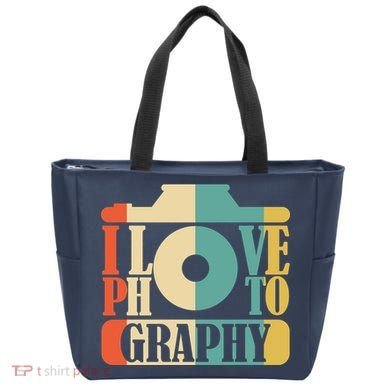 I Love Photography Camera Tote Bag