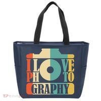 I Love Photography Camera Tote Bag thumb 0