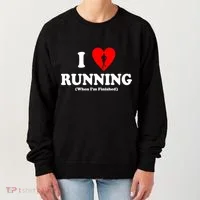 I Love Running When I'm Finished Women's Sweatshirt thumb 0