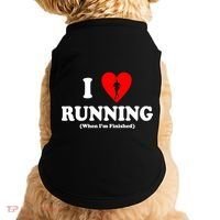 I Love Running When I'm Finished Doggie Tank thumb 0