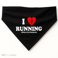 I Love Running When I'm Finished USA-Made Doggie Bandana thumb 0