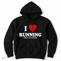 I Love Running When I'm Finished Hoodie thumb 0