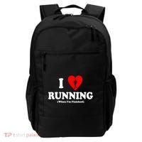 I Love Running When I'm Finished Backpack thumb 0