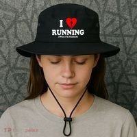 I Love Running When I'm Finished Bucket Hat thumb 3