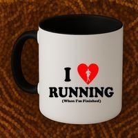 I Love Running When I'm Finished Coffee Mug thumb 2
