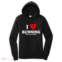 I Love Running When I'm Finished Women's Hoodie thumb 0