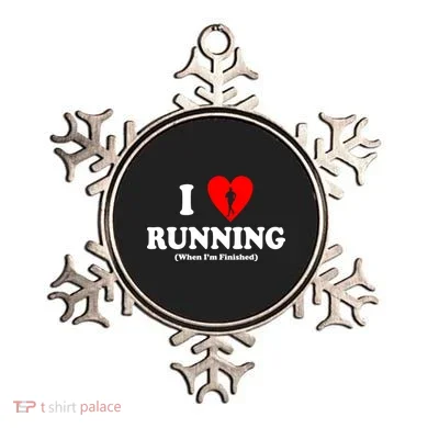 I Love Running When I'm Finished Ornament