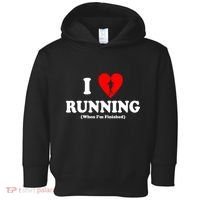 I Love Running When I'm Finished Toddler Hoodie thumb 0